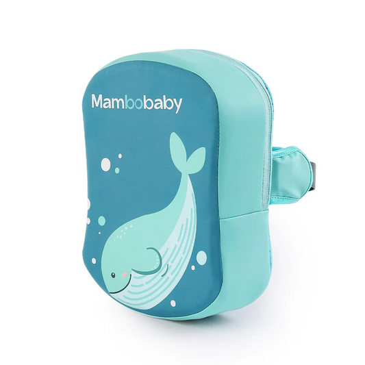 Mambobaby Back float Swim Trainer - AGES 1-6 YEARS for swim training Green