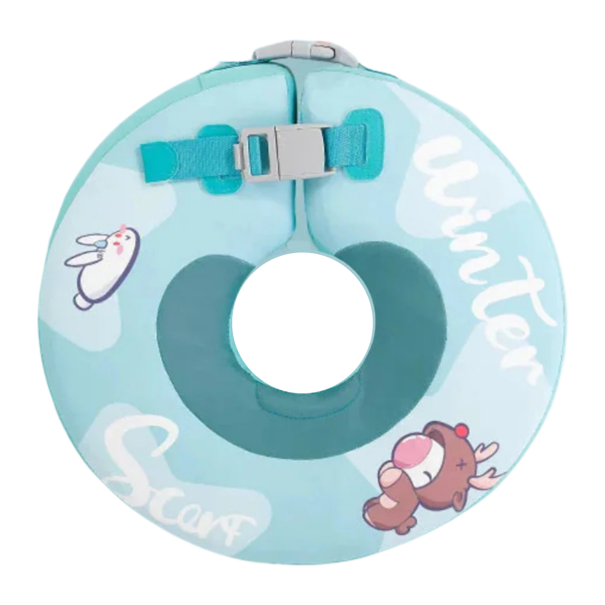 Mambobaby Infant Neck Float Strawberry Unicorn BLUE-L
