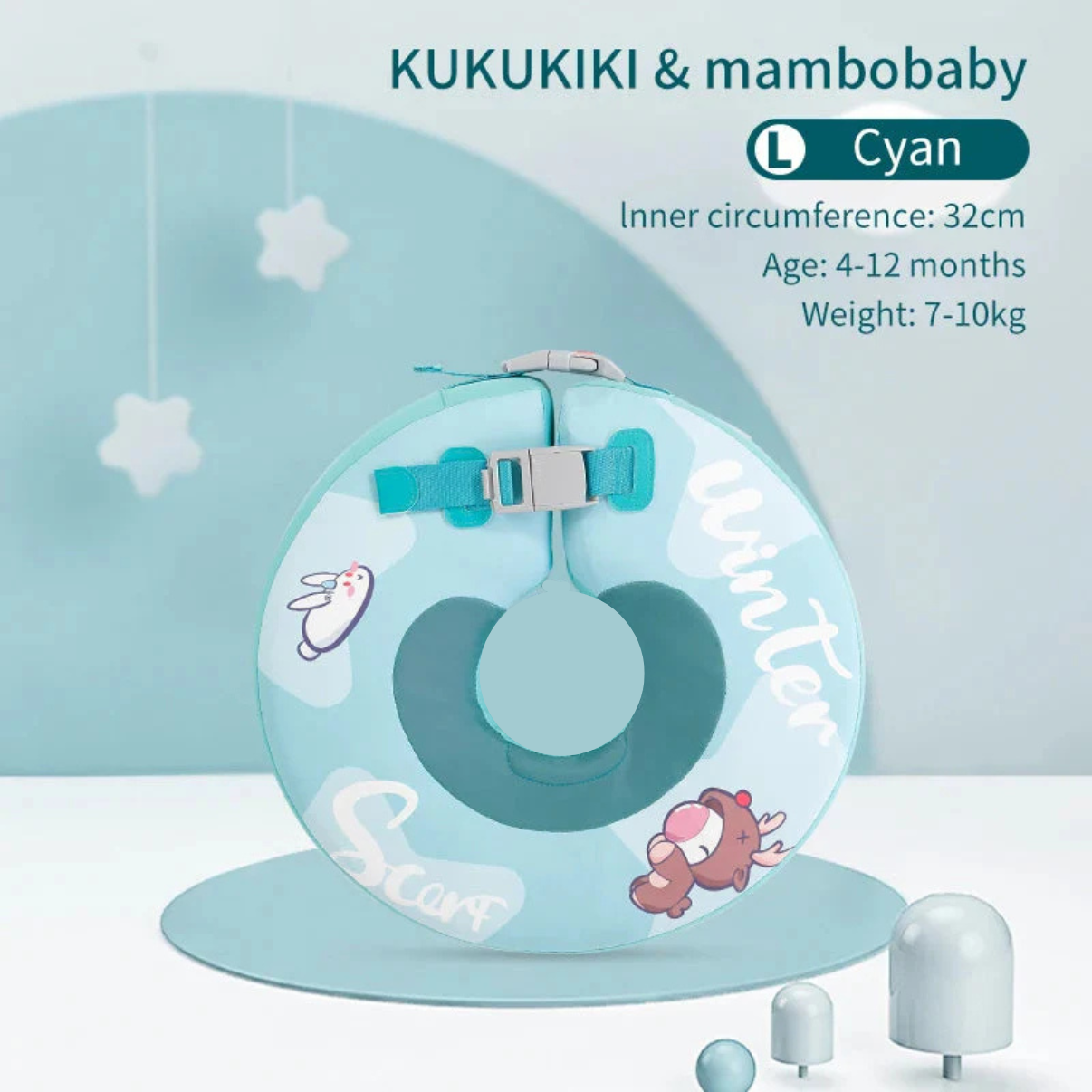 Mambobaby Infant Neck Float Strawberry Unicorn