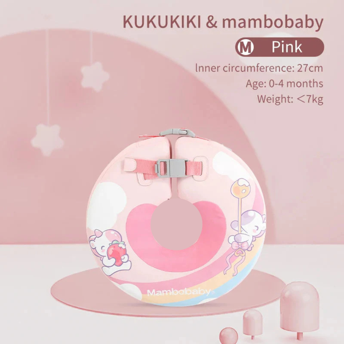 Mambobaby Infant Neck Float Strawberry Unicorn