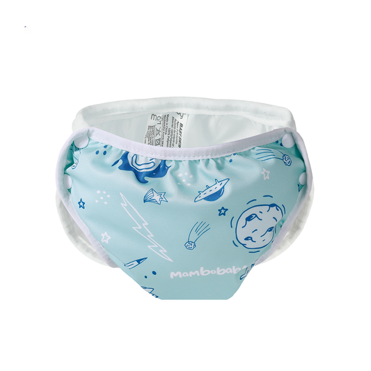 Mambobaby Reusable Swim Diapers: The Eco-friendly and Stylish Solution for Your Little Swimmers! Space Green