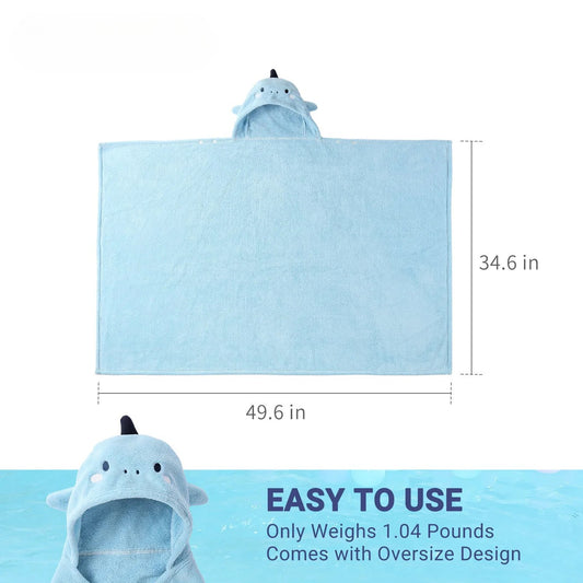 Mambobaby Adorable Hooded Baby Bath Towels