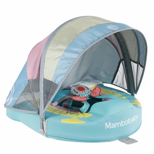 rainbow Mambobaby Swimming Floats with Canopy (3-24 Months) Green