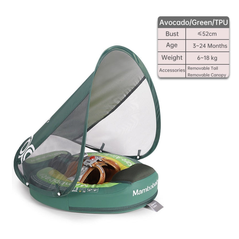 Avocado Mambobaby Swimming Floats with Canopy (3-24 MONTHS)