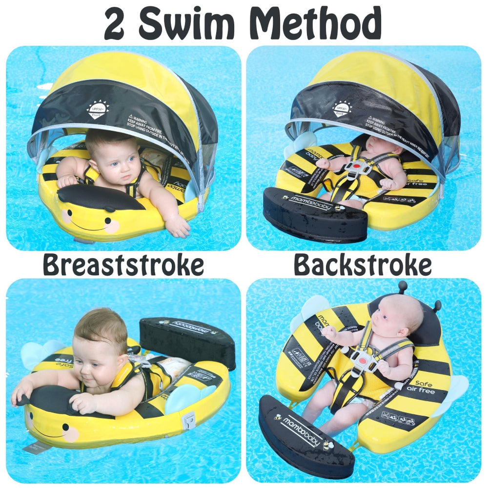 Bee Mambobaby Swimming Floats with Canopy (3-24 MONTHS)