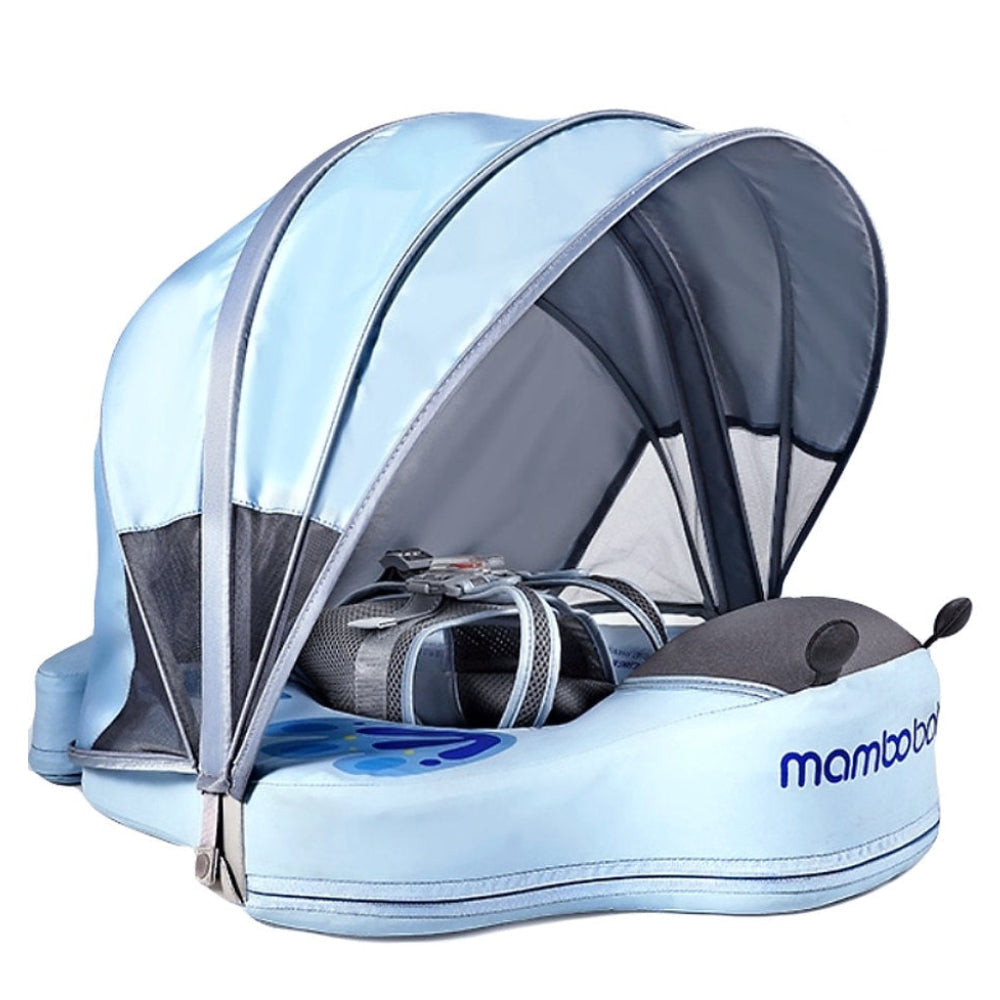 Butterfly Mambobaby Swimming Floats with Canopy (3-24 MONTHS) Butterfly Blue