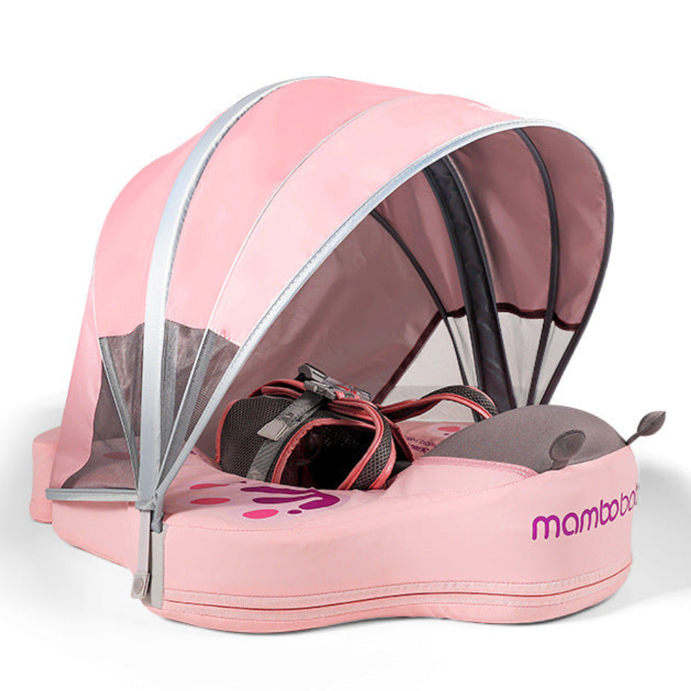 Butterfly Mambobaby Swimming Floats with Canopy (3-24 MONTHS) Pink Butterfly