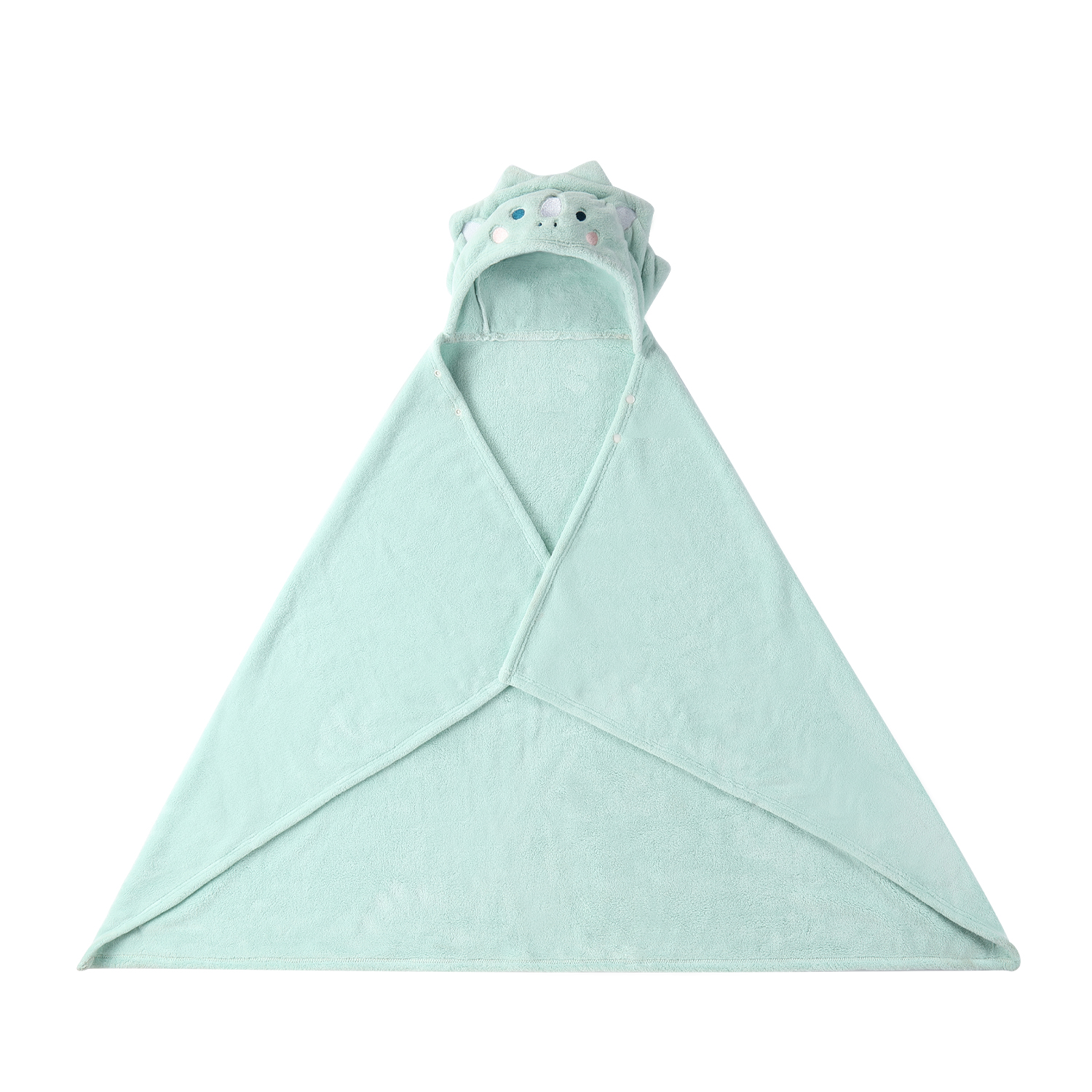 Mambobaby Adorable Hooded Baby Bath Towels Dinosaur Green
