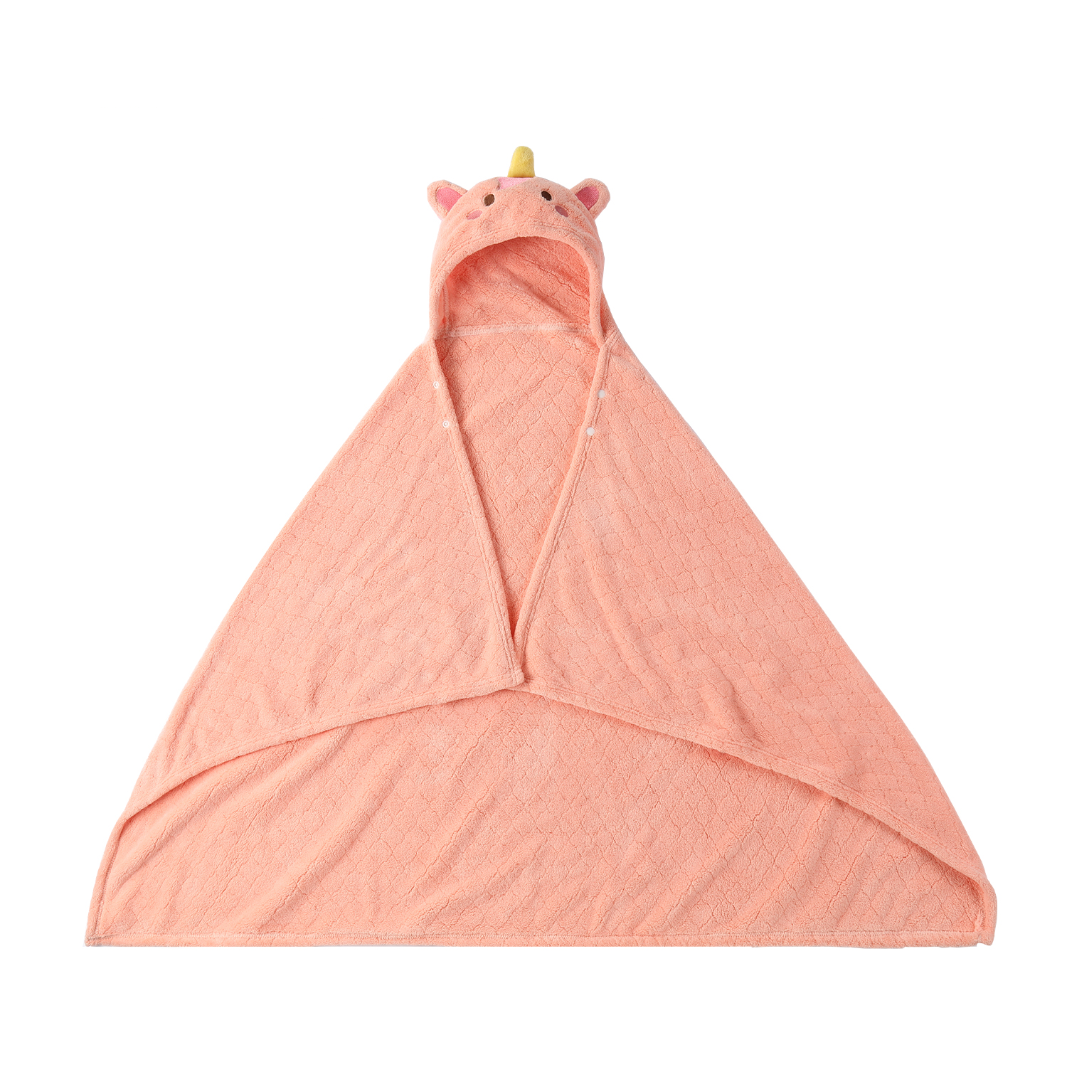 Mambobaby Adorable Hooded Baby Bath Towels Unicorn Pink