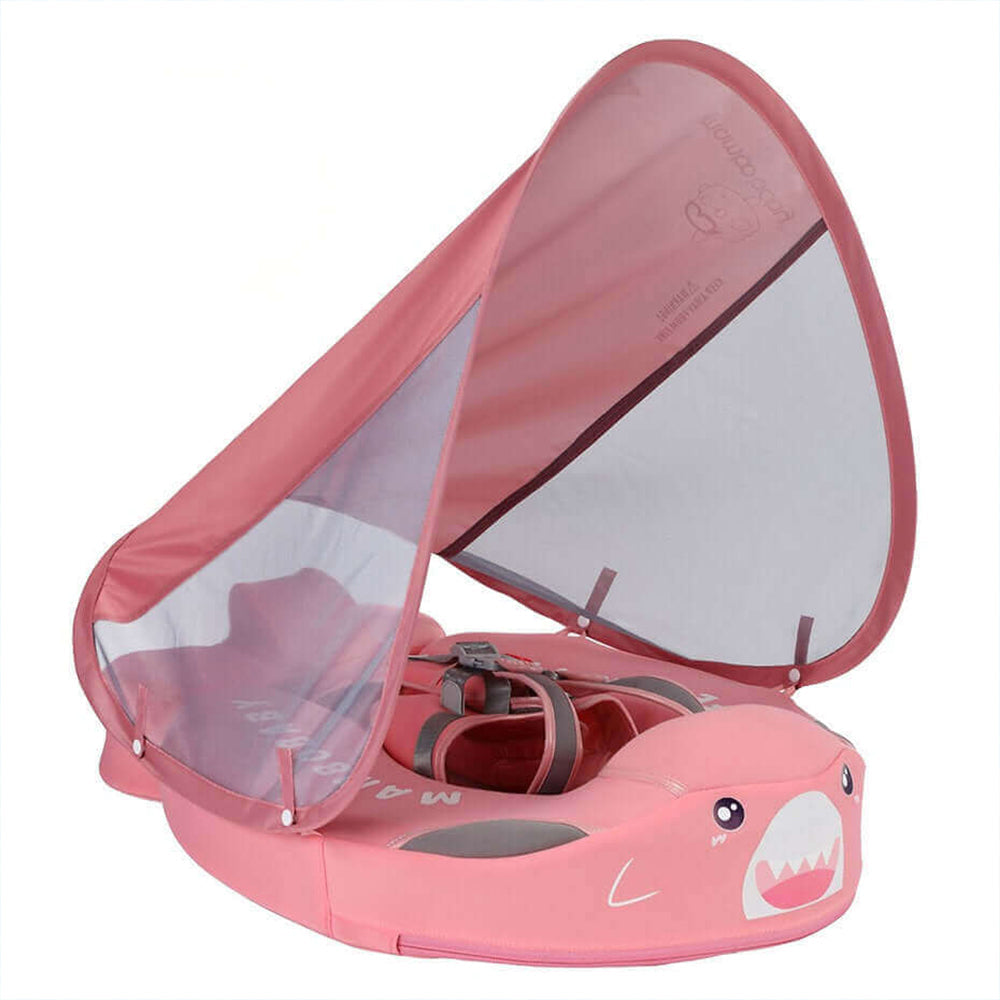 Shark Mambobaby Swimming Floats with Canopy (3-24 Months) Pink