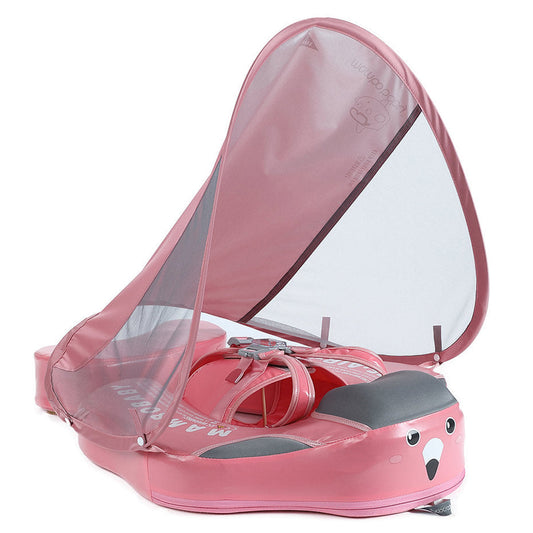 Flamingo Mambobaby Swimming Floats with Canopy (3-24 MONTHS) Pink