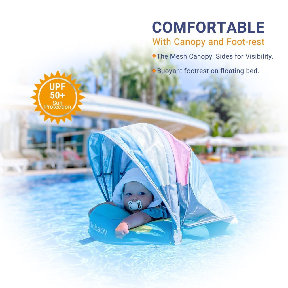 rainbow Mambobaby Swimming Floats with Canopy (3-24 Months)